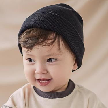Happy Prince 韓國製 百搭Beanie嬰兒毛帽黑色嬰兒 廠商直送