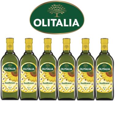 【Olitalia奧利塔】葵花油禮盒組1000mlx6瓶 廠商直送