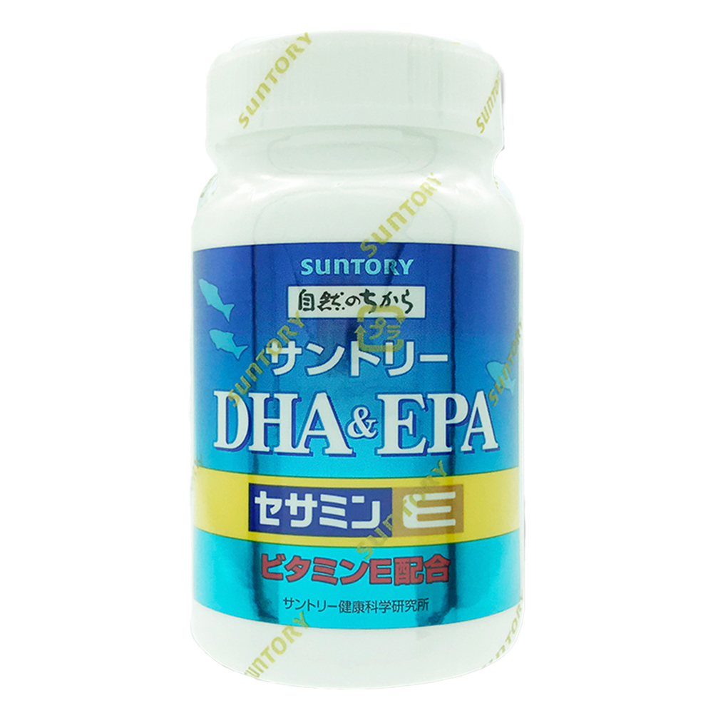 【Suntory三得利】魚油DHA&amp;EPA+芝麻明E（120錠/瓶）-廠商直送