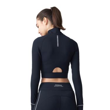 【KOLLOS 科樂思】 洸動能短版立領機能長袖舒活衣 女款（XS / S / M / L / XL）廠商直送
