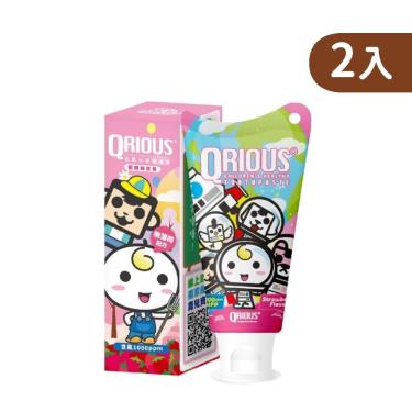 【QRIOUS®奇瑞斯】雙效紫錐菊護齒膏（60gx2）蜜蜜粉草莓