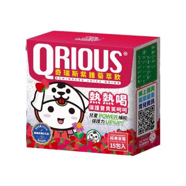 【QRIOUS奇瑞斯】紫錐菊萃飲 草莓口味PLUS（3.5gX15包/盒）