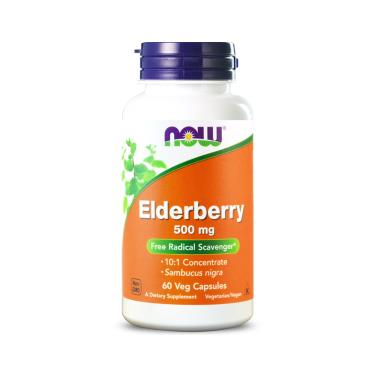 【NOW健而婷】接骨木果植物膠囊（60顆/瓶）廠商直送