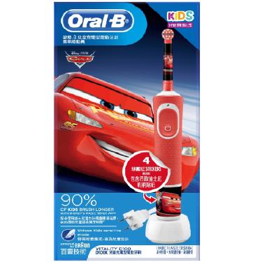 【Oral-B歐樂B】兒童充電型電動牙刷（D100K-Cars）