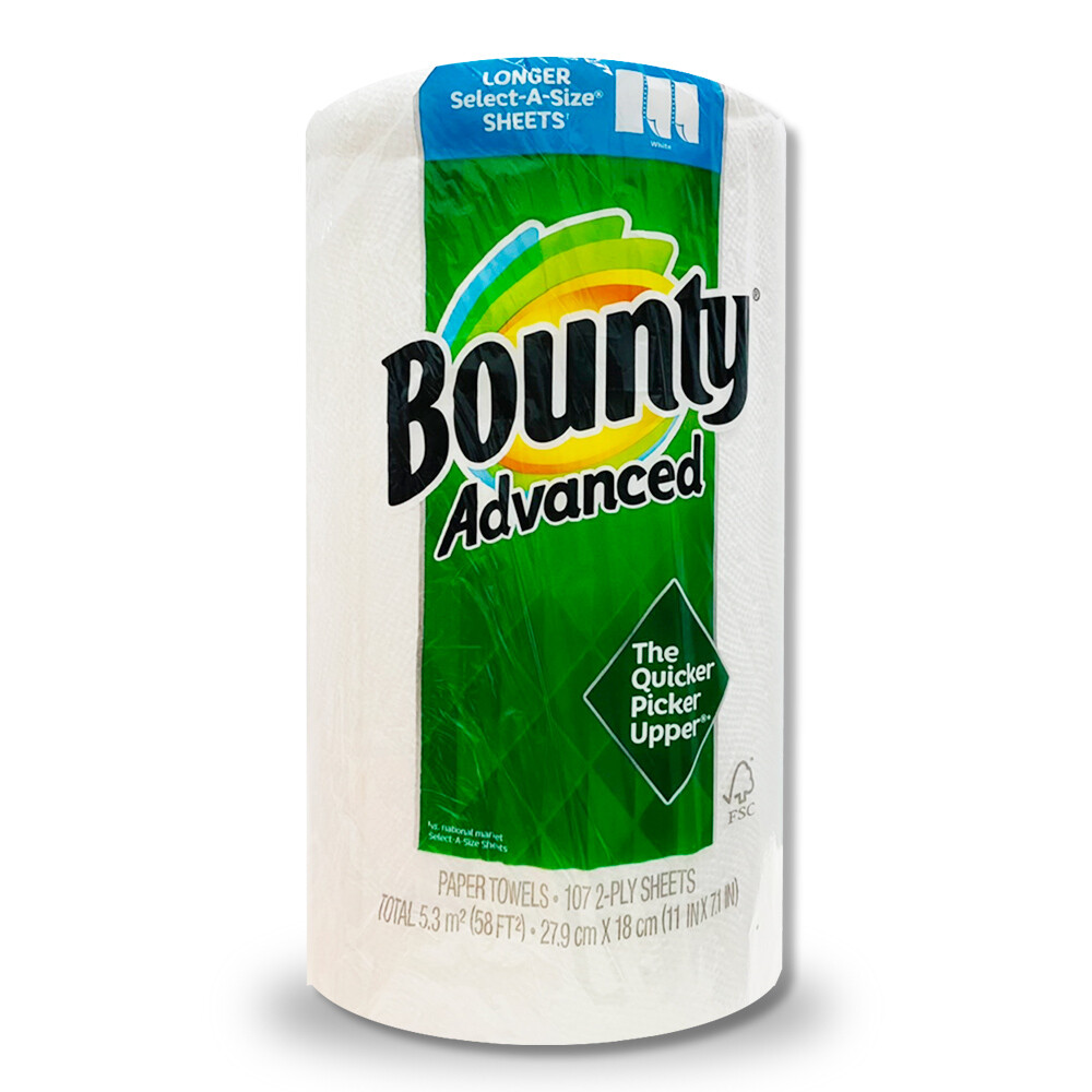 【Bounty】隨意撕特級廚房紙巾（107張x4捲/組）廠商直送
