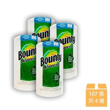 【Bounty】隨意撕特級廚房紙巾（107張x4捲/組）廠商直送